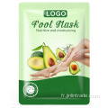 Masque de zeste de peste d&#39;avocat naturel lisse